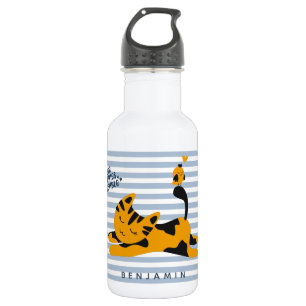 Cute Ginger Cat - Personalized Kids 532 Ml Water Bottle