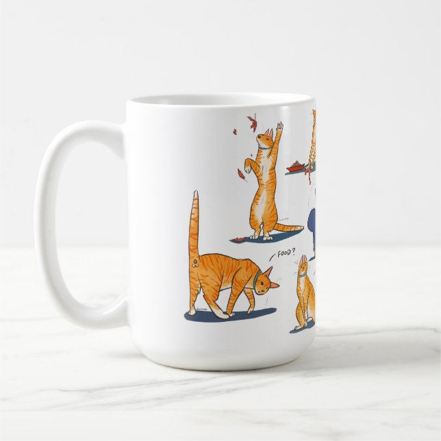 Cute Ginger chat mug (Gauche)