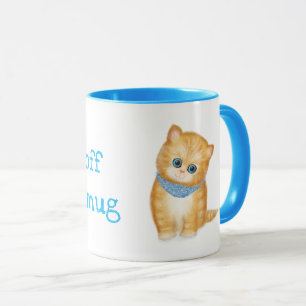 Cute ginger kitten tasse personnalisée
