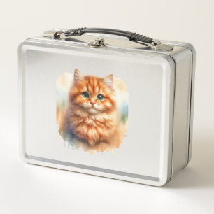 Cute Ginger Tabby Cat  Classic T-Shirt Metal Lunch Box