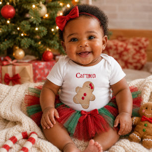 Cute Gingerbread Baby Bodysuit