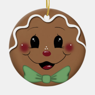 Cute gingerbread boy Christmas ornament