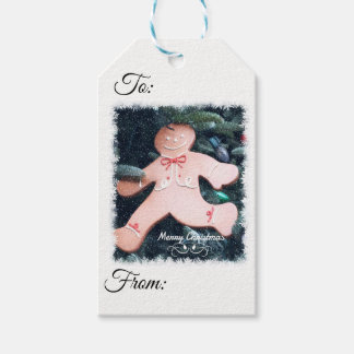 Cute Gingerbread Christmas Gift Tag