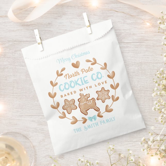 Cute Gingerbread Cookies Christmas Favour Bag (Clipped)