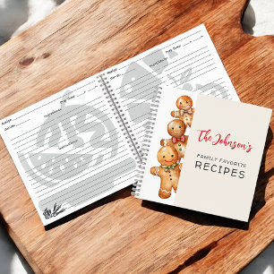 Cute Gingerbread Cookies Family Favourite Recipes Notebook