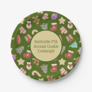 Cute Gingerbread Cookies Paper Plate