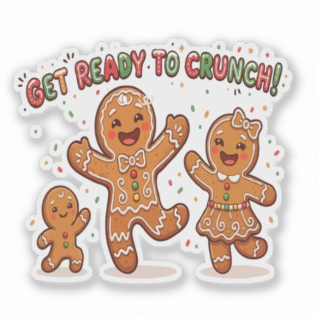 Cute Gingerbread Family Christmas (Front)