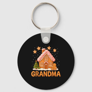 Cute Gingerbread Grandma Merry Christmas Funny  Keychain