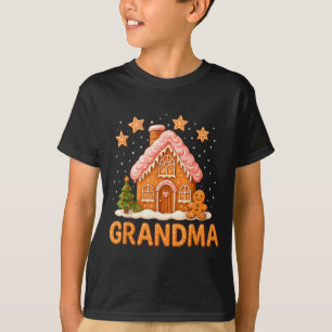 Cute Gingerbread Grandma Merry Christmas Funny T-Shirt