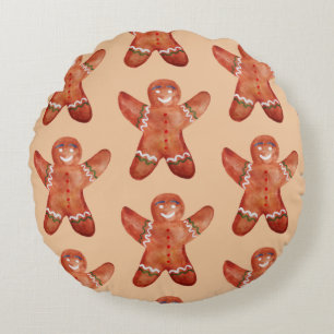Cute Gingerbread Homme Cookies coussin