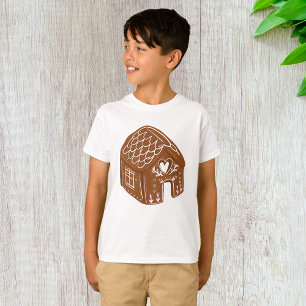 Cute Gingerbread House Holiday Cookie T-Shirt