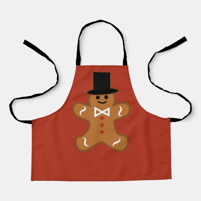 Cute Gingerbread Man Apron (Front)