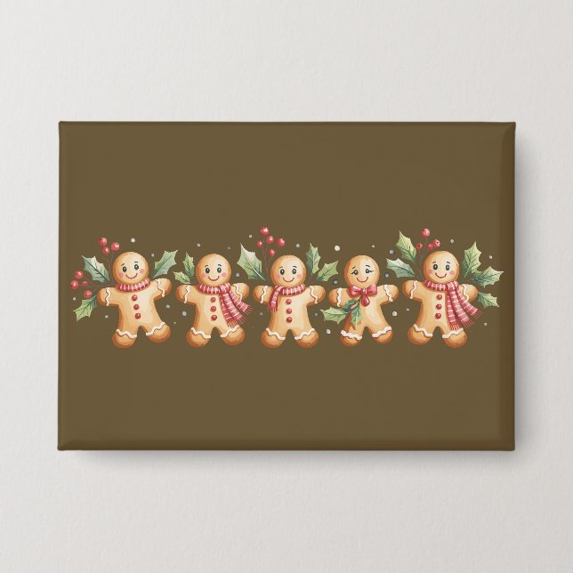 Cute Gingerbread Man Christmas Holiday Baker Gift (Front)