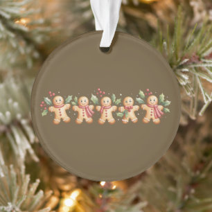 Cute Gingerbread Man Christmas Holiday Baker Gift Ornament