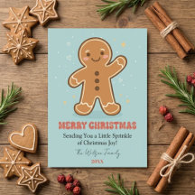 Cute Gingerbread Merry Christmas Non Photo