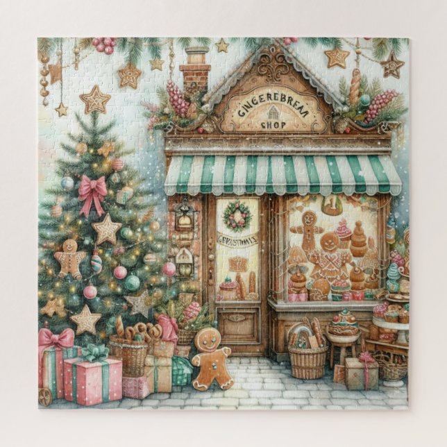 CUTE GINGERBREAD SHOP JIGSAW PUZZLE (Vertical)
