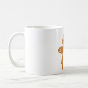 Cute Gingerbread Woman with Bow Coffee Mug