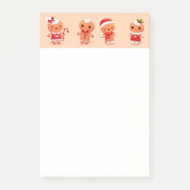 Cute Gingerbreads  Post-it Notes (Front)