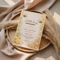 Cute Gingham Honey Bee Baby Shower