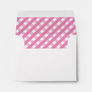Cute Gingham Personalized Stationery Envelopes