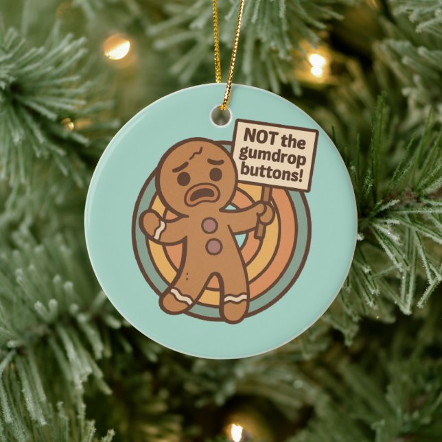 Cute Gingy Gingerbread Christmas Ornament (Tree)