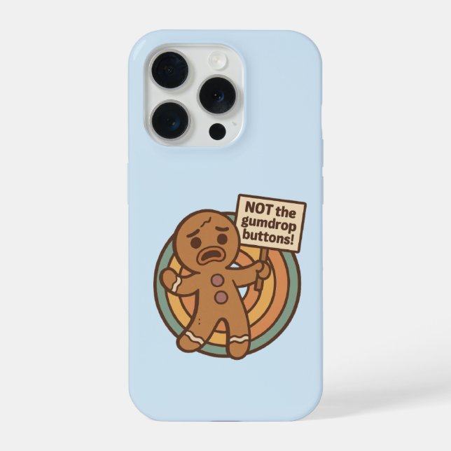Cute Gingy Gingerbread Phone Case Christmas Gift (Back)