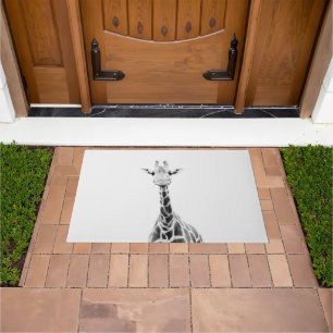Cute Giraffe 2 #animal #art Doormat