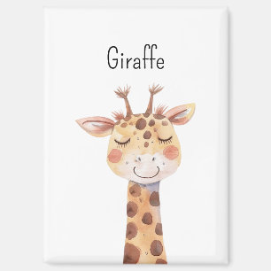 Cute Giraffe Animals Magnet