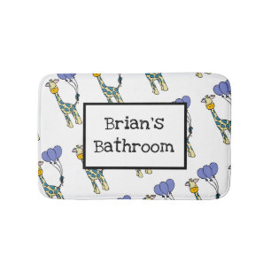 Cute Giraffe Bath Mat