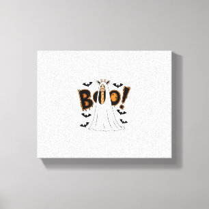 Cute Giraffe Boo Halloween Costume Zoo Lover _3 Canvas Print