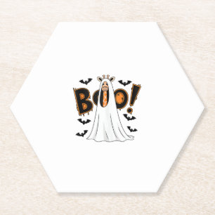Cute Giraffe Boo Halloween Costume Zoo Lover _3 Paper Coaster