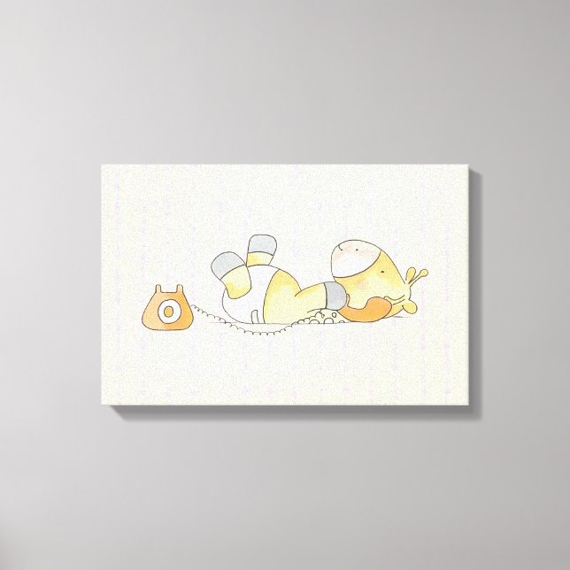 Cute Giraffe Canvas Print (Front)