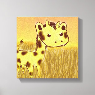 Cute Giraffe Canvas Print
