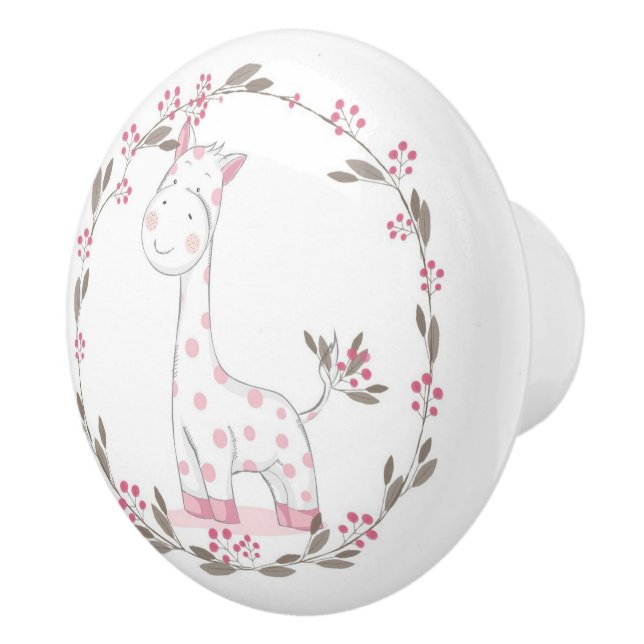 Cute Giraffe Ceramic Knob (Right)