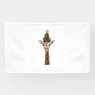 Cute Giraffe Christmas Tree Giraffe Lovers  _1 Banner