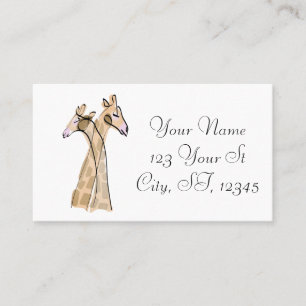 Cute Giraffe Couple  Thunder_Cove  Business Card