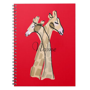 Cute Giraffe Couple  Thunder_Cove  Notebook