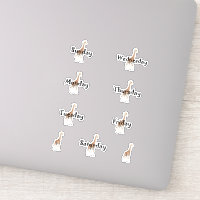 Cute Giraffe Days of the Week Label Sheet