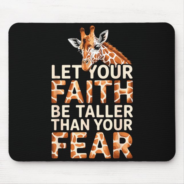 Cute Giraffe Design For Men Women Adult Safari Gir Mouse Pad (Front)