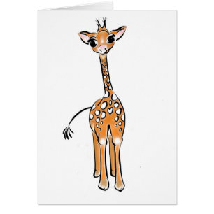 Cute Giraffe drawing, safari animals 