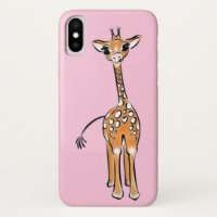 Cute giraffe drawing, safari animals