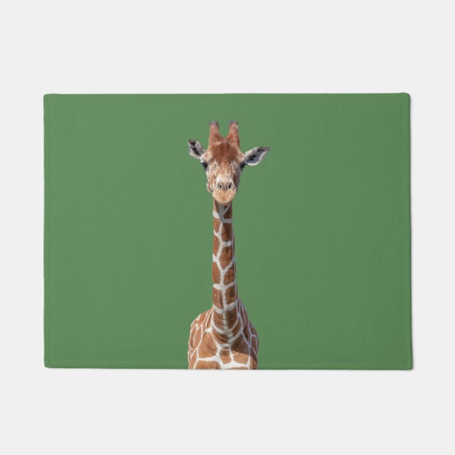 Cute giraffe face doormat (Front)
