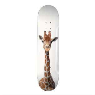 Cute giraffe face skateboard