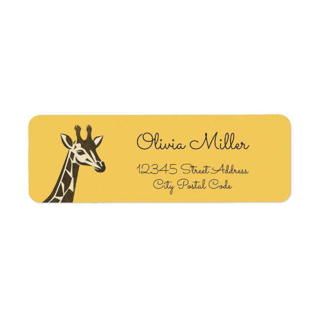 Cute giraffe head decoration (Front)