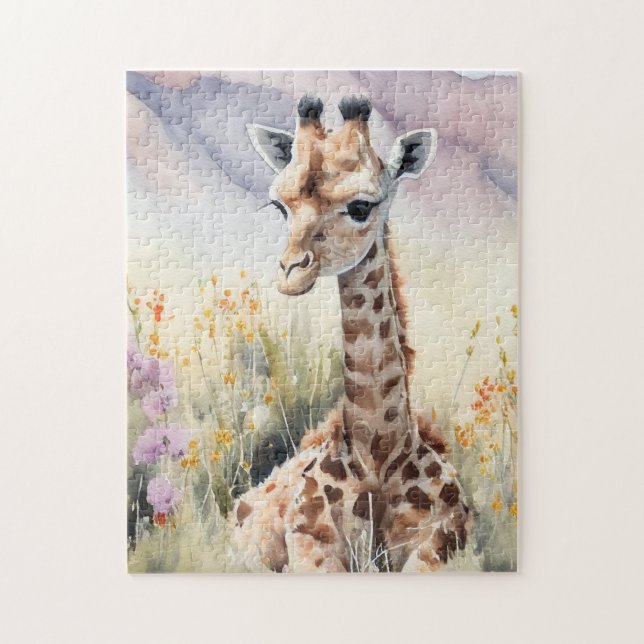 Cute Giraffe Jigsaw Puzzle (Vertical)