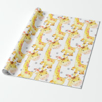 Cute Giraffe Jungle Nursery Baby New Born Gift