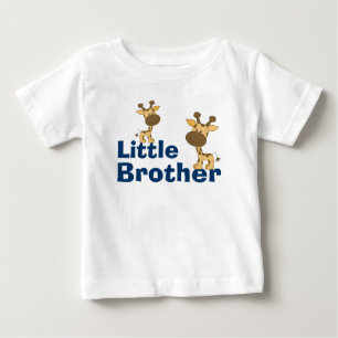 Cute Giraffe Little Brother Baby T-Shirt