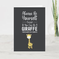 Cute Giraffe Lover Cards Funny Animal Children Kid
