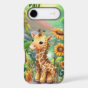 cute giraffe lovers jungle