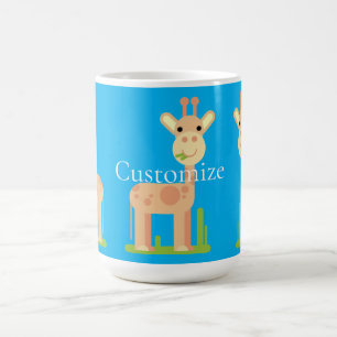 Cute Giraffe Munching Thunder_Cove Coffee Mug